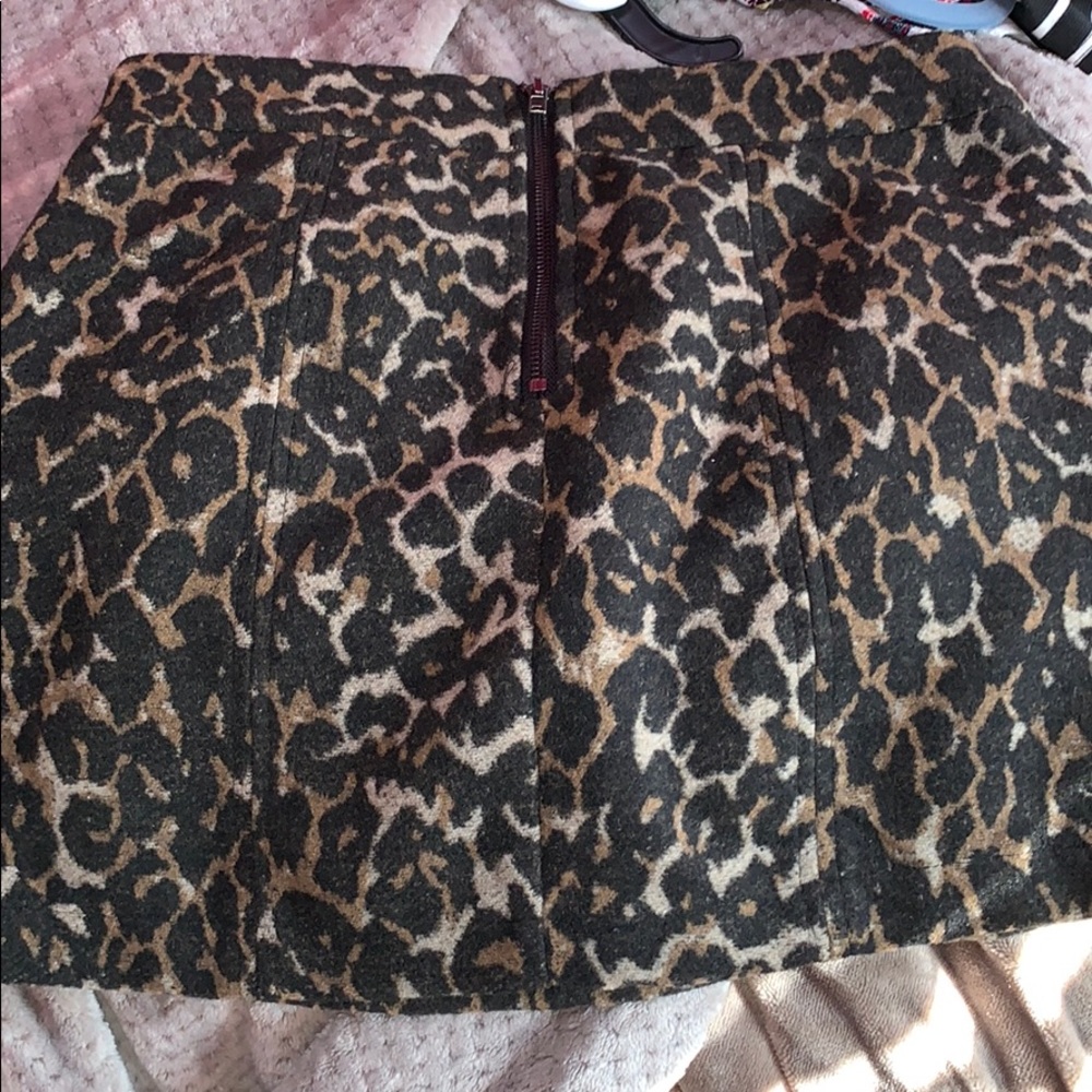 LEOPARD PRINT MINI SKIRT